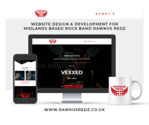 Rawkus Redz Band Website - Michael Webster Graphic Designer