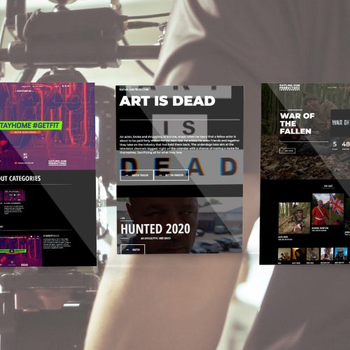 Gatling Gun Productions Website - Michael Webster Graphic Designer