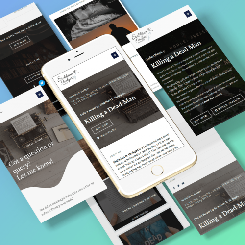 Author Website Mobile - Michael Webster Graphic Designer